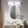 thumbnail image 5 of 55193CHLED Kichler Lighting Sashi - 39W 1 LED Large Linear Bath Vanity-5 Inch Tall and 32 Inch Wide-Chrome Finish, 5 of 5