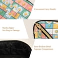 thumbnail image 5 of FORMRS Makeup Bag Travel Cosmetic Organizer for Women Fold Flat Zipper Pouch with Handle, Daisy Mosaic, 5 of 8