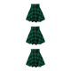 thumbnail image 1 of Minifalda acampanada Minnieouse corta a cuadros para mujer vestido con cordón Vintage Verde XL, 1 of 6