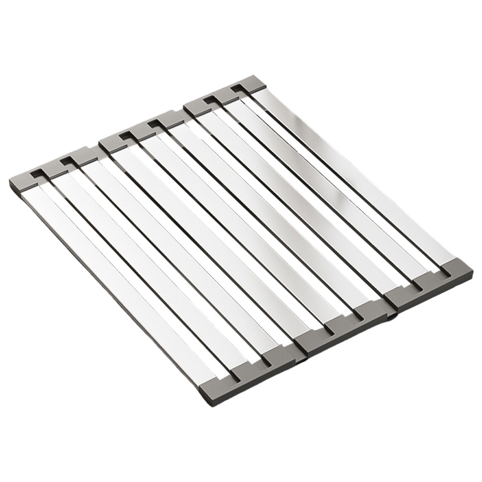 HongHeng Dish Drying Rack, Over the Sink Dish Drying Rack, Portable Stainless Steel Rack Multipurpose Kitchen Drainer Caddy Organizer Storage Shelf Holder