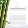 thumbnail image 1 of JML Bath Towel Sets, 2 Piece Bamboo Towels, Natural Ultra Soft Touch and Absorbent, No Shedding, Antibacterial & Odor Resistant Towel 27 x 55 inches (White), 1 of 6