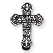 Cathedral Art 2-3/8-Inch Traveler’s Prayer Cross Auto Visor Clip – Religious Car Accessory