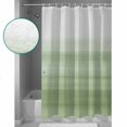 thumbnail image 3 of 60x72 Inch Shower Curtains for Bathroom Sage Green White Ombre Fabric Bath Curtain Decor Country Modern Stripes Lines Waterproof Restroom Curtains Shower Set Accessories with 12 Hooks 60 Inch, 3 of 6