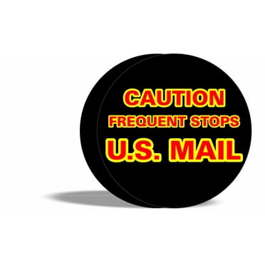 Tire Cover Central US Mail Black Vinyl (Select Size/Camera in Menu)245/75r17