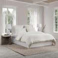 thumbnail image 3 of Pemberly Row Transitional Cotton Linen Blend Ivory King Sham, 3 of 6