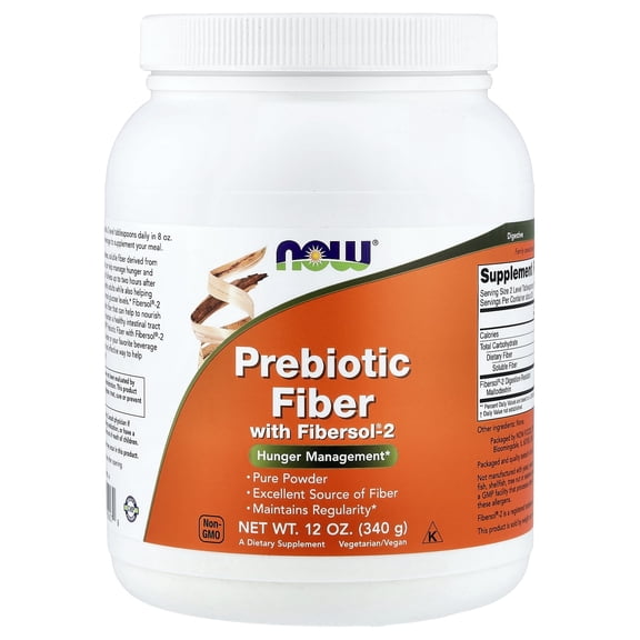 Now Foods Prebiotic Fiber with Fibersol-2 12 oz Powder