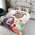thumbnail image 3 of Ever After High Conjunto de sábanas temático, trío de piezas, cómodo y amigable con la piel, diseño único, regalo de decoración para el hogar para familiares, amigos y fans,140cm *210cm, 3 of 6