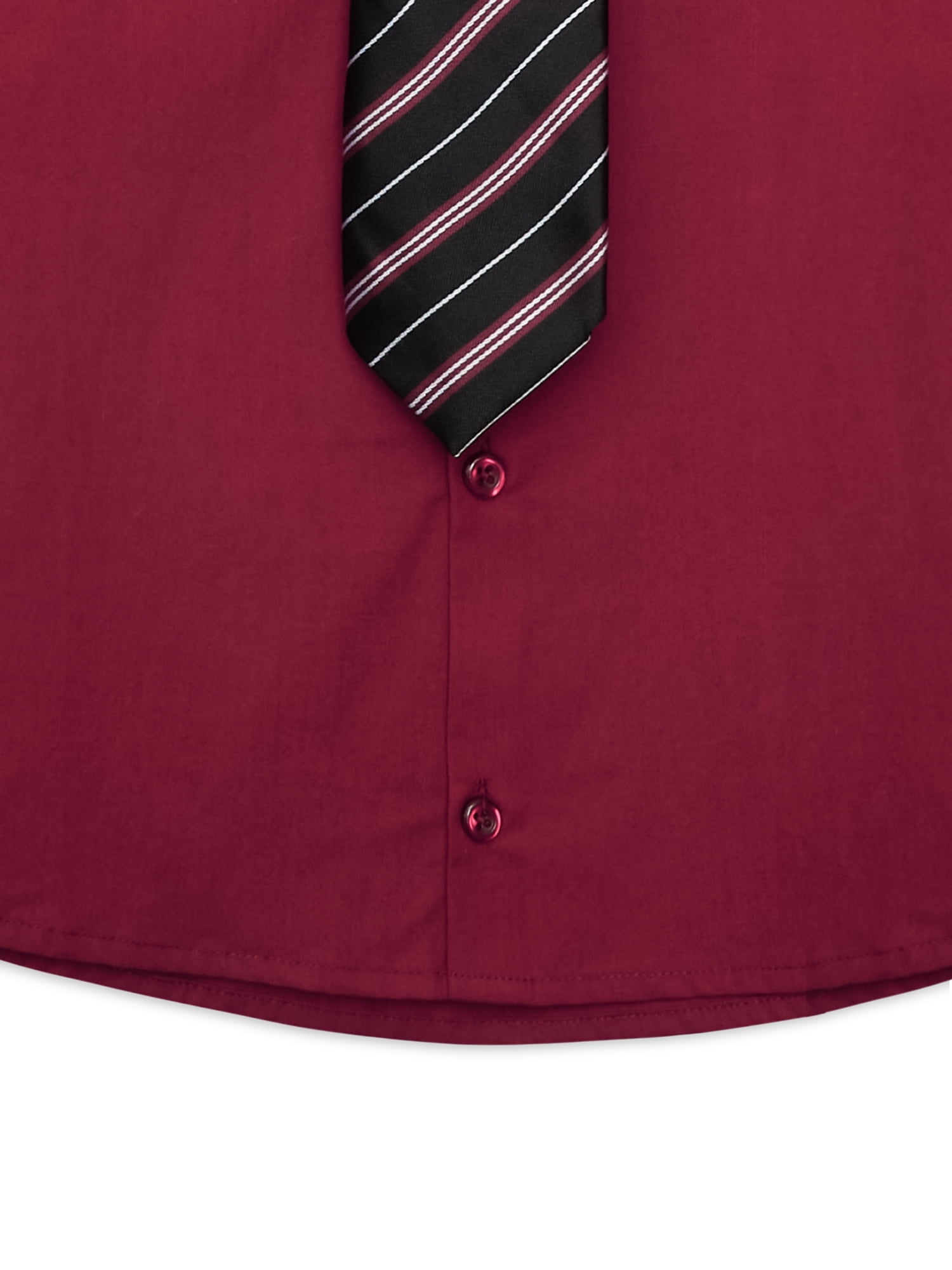 ANDE Boys Dress Shirt and Tie Set, 2-Piece, Sizes 4-16 Husky