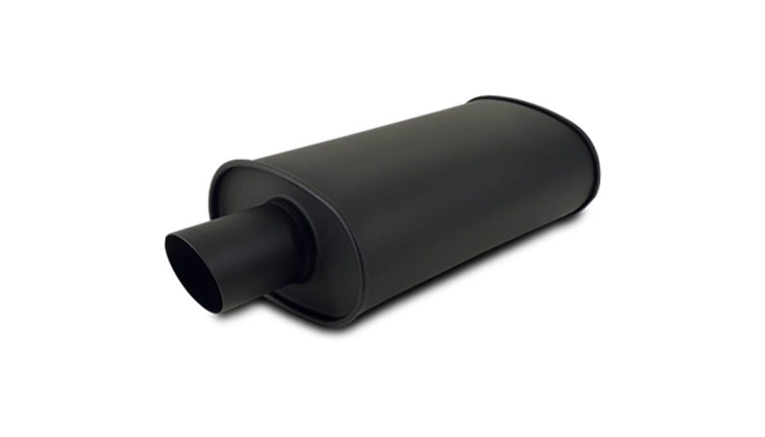 Vibrant Performance 1147 VIB1147 STREETPOWER FLAT BLACK OVAL MUFFLER (3IN INLET)