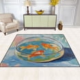 thumbnail image 2 of Yayeee Area Rugs for Living Room 5.2'x4' Non Slip Washable Bedroom Floor Carpet, Art Goldfish, 2 of 5