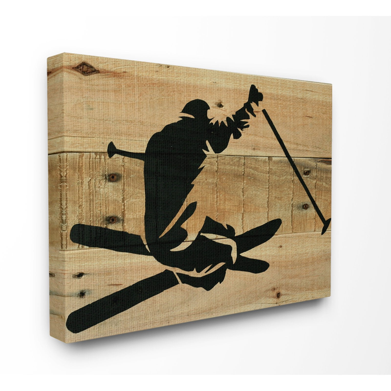 The Stupell Home Decor Collection Skier Back Wall Art
