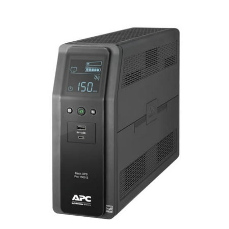 APC Sine Wave UPS Battery Backup & Surge Protector, 1500VA APC Back-UPS Pro