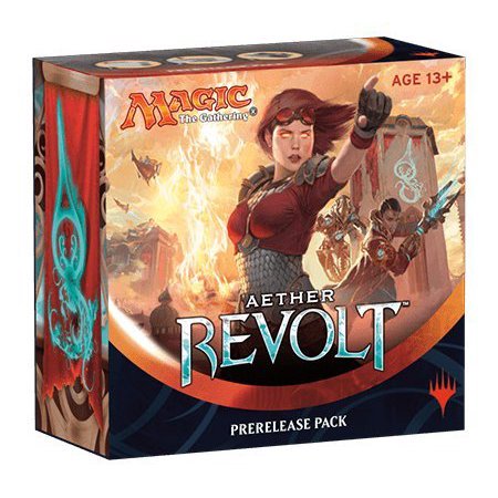 Magic the Gathering: MTG Aether Revolt AER Prerelease Pack (Pre-Pelease Promo + 6 Boosters + d20 Spindown Counter)