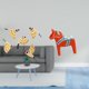 thumbnail image 2 of Arte De Pared De Pájaro De Madera Y Adorno De Caballo Dala Sueco, Escultura Decorativa Coleccionable Para Dormitorio, Oficina, Estantería, Armario De Entrada, Decoración Del Hogar, Regalo, 2 of 8