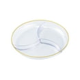 thumbnail image 2 of Ycandiee Plastic Serving Tray, Dessert Tray, Platters, Divided Candy Bowl Nut Appetizer Tray for Fruit Salad Pudding Wedding Party Event, 2 of 6