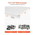 thumbnail image 4 of STAWAY 13'7" RV Slide Out Awning - Heavy Duty White Topper, Weather Resistant, Easy Install, Perfect for Outdoor Protection & Maintenance, 4 of 9