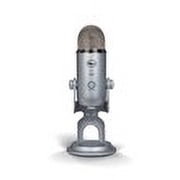 Blue Microphones Yeti USB Microphone (Silver) with Headphones and Pop Filter