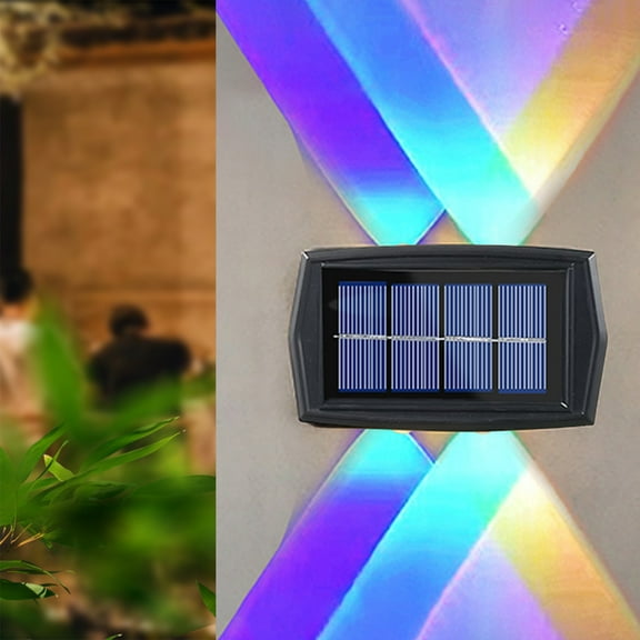 AZXY 2pc 4led Solar Lights Outdoor Waterproof,Solar Deck Lights,Solar Fence Lights,Led Wall Light Outdoor