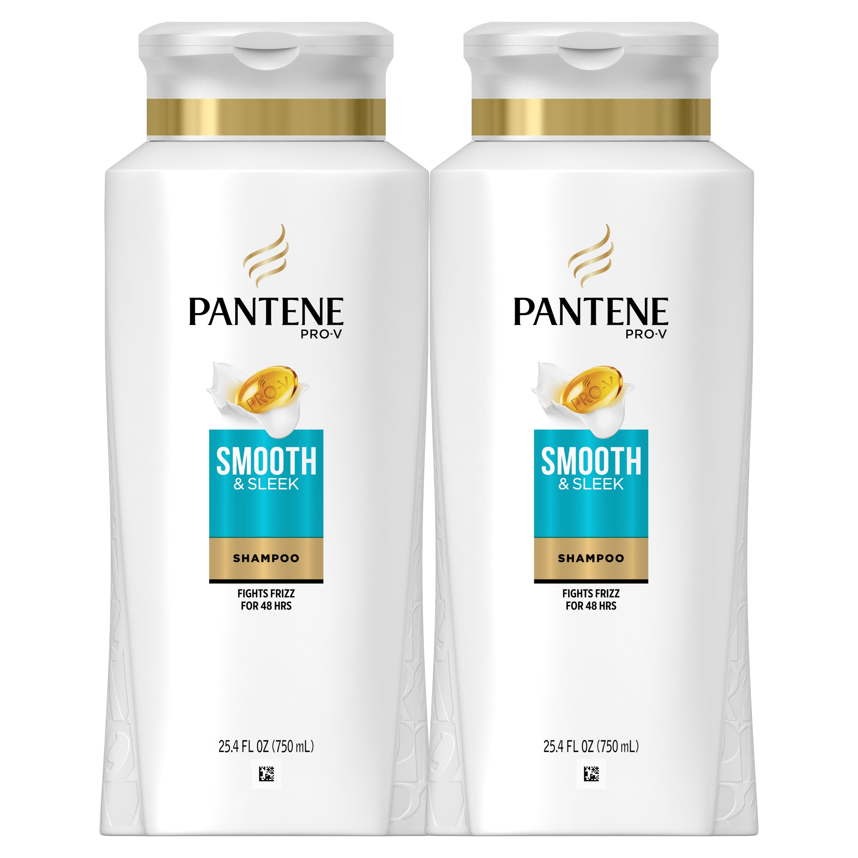 Pantene Shampoo, Smooth and Sleek for Dry Frizzy Hair,  oz, 2 Pk -  