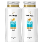 Pantene Shampoo, Smooth and Sleek for Dry Frizzy Hair, 25.4 oz, 2 Pk