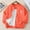 Orange, variant on FSYBOA Girls Casual Jacket Size 7-8T, Full Zip Loose Fit Stand Collar Long Sleeve Fall Outerwear Pink
