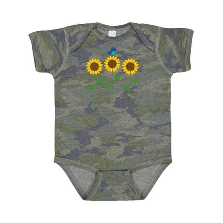 

Inktastic Sunflower Garden and Bird Gift Baby Boy or Baby Girl Bodysuit