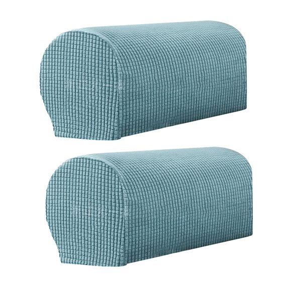 2Pcs Sofa Arm Protector Anti-Slip High Elastic Polyester Simple to Install Armrest Covers Household Supplies