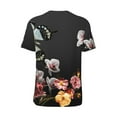 thumbnail image 3 of Balery Butterfly with Fowers Baseball Jersey for Men Casual Button Down Shirts Short Sleeve Active Team Sports Uniform-4X-Large, 3 of 9