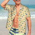 thumbnail image 5 of Picia Sea Turtle And Whale Gentle Cotton Regular Fit Short Sleeve Casual Hawaiian Shirt for Men-Large, 5 of 9