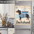 thumbnail image 4 of Dailycode Dishwasher Magnet Cover Magnetic Fridge Door Cover Home Kitchen Decor, Sailor Dachshund Dog, 23"x 26", 4 of 6