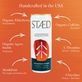 thumbnail image 3 of Drink Staed Assorted Flavors Productivity Drink, Sparkling Functional Beverage, 12-Pack – with Cognizin® Citicoline & L-Theanine, Organic Clean Caffeine, Healthy Energy Drink, 3 of 8