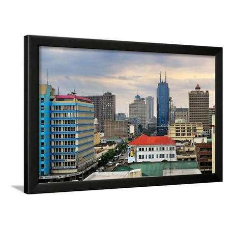  Nairobi  Central Business District and Skyline Framed 