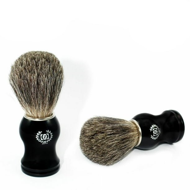 HAND MADE 100% PURE BADGER HAIR SHAVING BRUSH FOR MEN'S SHAVING - HAND MADE 100% PURE BADGER HAIR SHAVING BRUSH FOR MEN'S SHAVING -