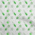 thumbnail image 1 of oneOone Tissu Polyester Lycra Vert Ciseaux Matériel de Robe Tissu Imprimé Tissu au Mètre 56 Pouces de Large, 1 of 5