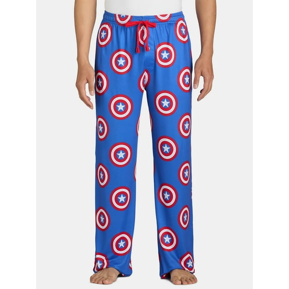 Captain America Men's Pajama Sleep Pants, Sizes S-2XL