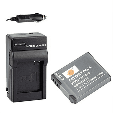 DSTE® DMW-BCM13 Battery + DC145 Travel and Car Charger Adapter for Panasonic Lumix DMC-TZ60 ZS30 ZS35 ZS40 ZS45 ZS50 LZ40 TS5 TZ37 TZ40 TZ41 TZ55 Camera as (Dmc Tz40 Best Price)