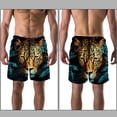 thumbnail image 3 of luoweisi Men's Beach Shorts Quick Dry Swim Trunks with Mesh Lining Leopard XL, 3 of 5