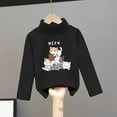 thumbnail image 2 of BOOMNY Toddler Baby Girl Boy Sweater Long Sleeve Cartoon Cat Embroidery Knitted Sweater For Kids High Collar Warm Fall Winter Sweaters, 2 of 3