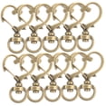 thumbnail image 4 of WHAMVOX 10 Pcs Detachable Love Keychain Key Accessories Snap Hook Lovers 3.5X2.5X0.5CM, 4 of 8