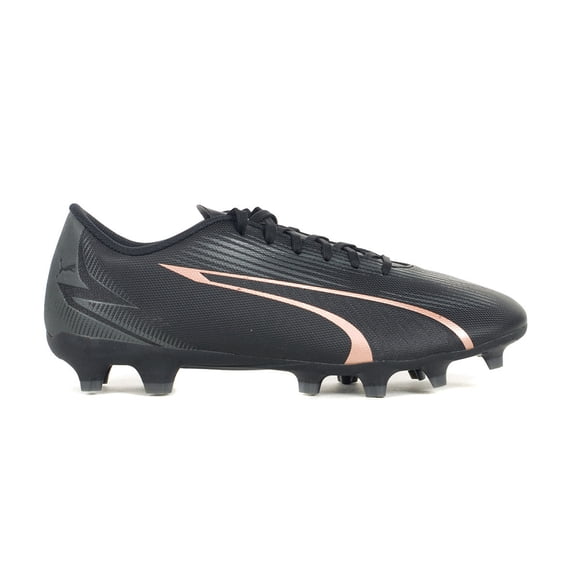 PUMA Crampons de Soccer pour Hommes Ultra Play Noir/cuivre Rose pour Terrain Ferme 10776302 - 12.5
