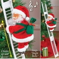 thumbnail image 3 of Santa Climbing Ladder Electric Santa Claus Climbing Rope Ladder Decoration, Christmas Super Climbing Santa Plush Doll Toy for Hanging Ornament Tree Indoor Outdoor Decoration, 3 of 8