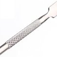 thumbnail image 3 of Empujador y cortador de cutículas - Removedor y cortador de cutículas de acero inoxidable de grado profesional - Herramienta duradera de manicura y pedicura - para uñas de manos y pies - (plata), 3 of 5