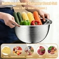 thumbnail image 3 of Mixing Bowls with Airtight Lids Set, 30 PCS Stainless Steel Mixing Bowls Set with Colander & Grater, Kitchen Serving Gadgets and Accesseries, Size 4.5, 3, 2.5, 2,1.5,1, 0.75 QT, Khaki, 3 of 7