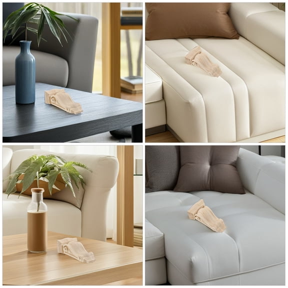 WEUVEB Large Khaki Wooden Corbels Crafted from Quality Wood for Elegant Home Decor and Architectural Accents