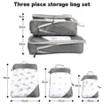thumbnail image 2 of Bolsa de almacenamiento de compresión de viaje impermeable, juego de tres piezas adecuado para necesidades de viaje, 2 of 5