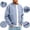 Light Blue #012, variant on Men's Lightweight Bomber Jacket Classic Baseball Collar Winter Zip Up Windbreaker Coat Raglan Sleeve Wear Black L
