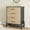 Natural Black, variant on 4 Dresser for Bedroom, 38.6 in Tall Dresser, Tall Drawer with Storage Freestanding, Wooden Closet Storage Chest for Living Room, Bedroom, Entryway, Black