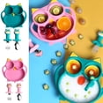 thumbnail image 3 of UYUH Silicone Baby and Toddler Plates Non Slip Divided Tableware Food Meal Bowl Easily Clean for Daily Party Home Bedroom Kitchen Bathroom Supplies & Decorations, 3 of 3