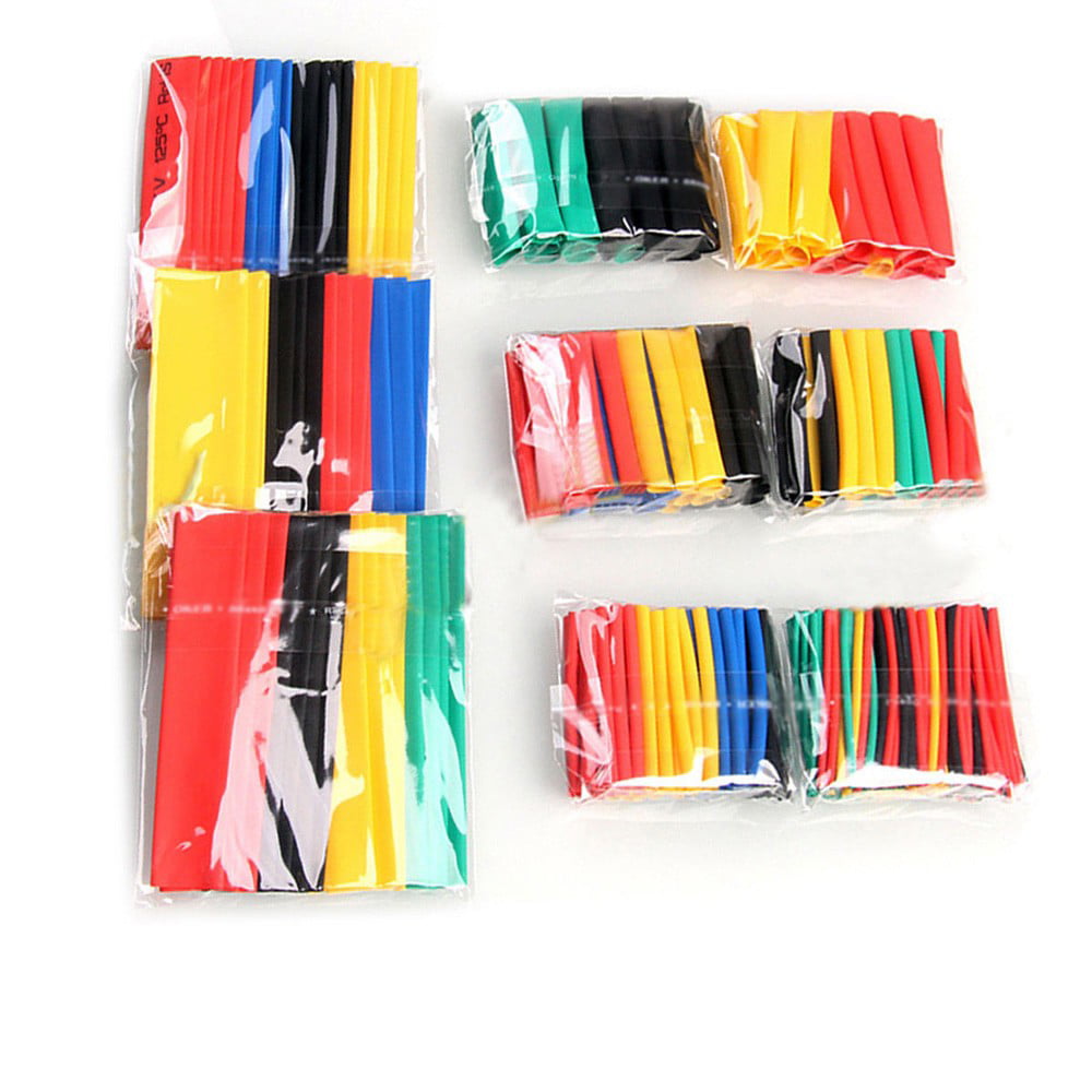 530Pcs 8 Sizes Assorted 2:1 Heat Shrink Tubing Tube Wrap Sleeve Wire Cable Kits 