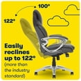 thumbnail image 2 of Pemberley Row Faux Leather Gray Executive Office Chair 45.75" Unassembled, 2 of 9